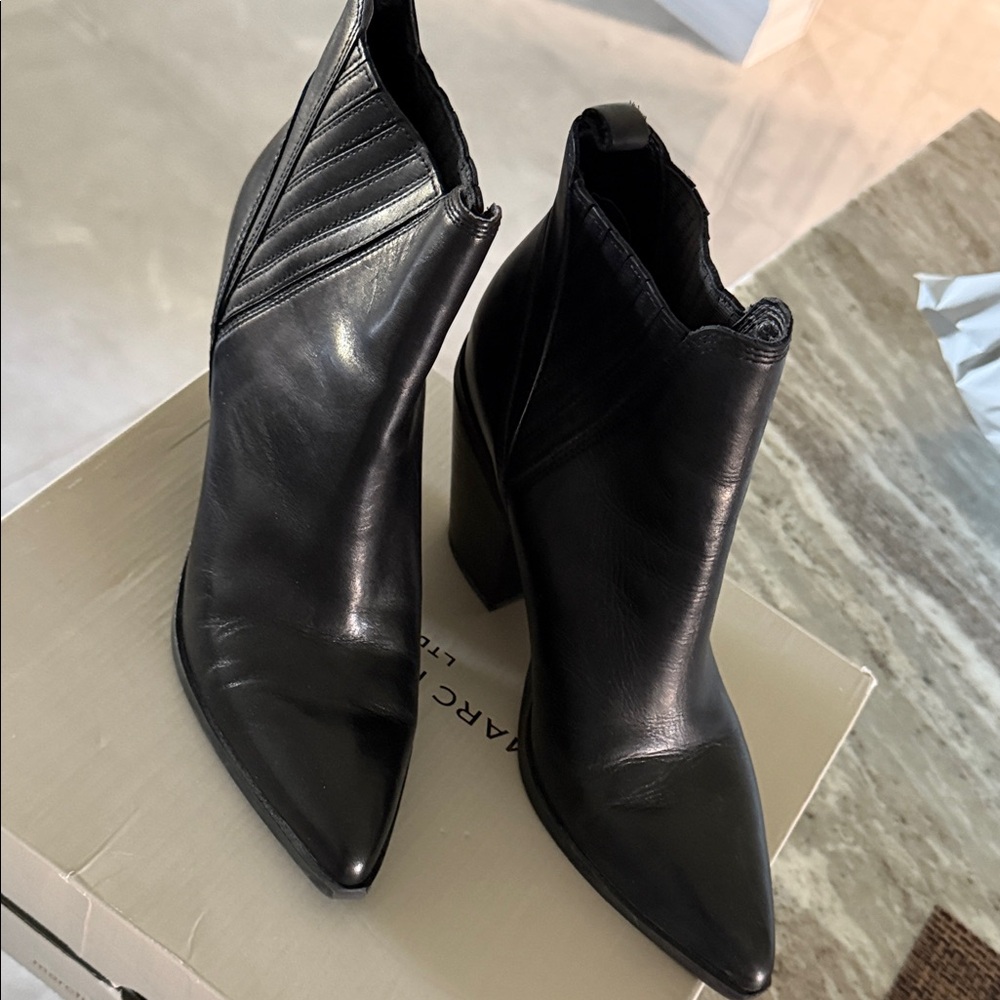 Marc Fisher Black Ankle Booties